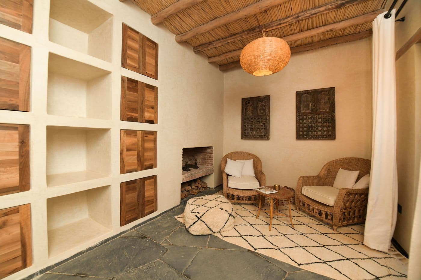 Détail du hammam traditionnel d’Eladâr dans les montagnes de l’Atlas